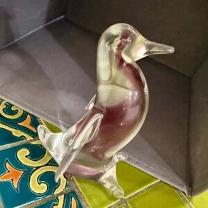 Penguin, Famous Murano Handblown Glass, 5" tall 50s